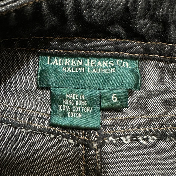 Lauren Jeans Co by Ralph Lauren Vintage Denim Mini Skirt Sz 6 - Picture 7 of 9